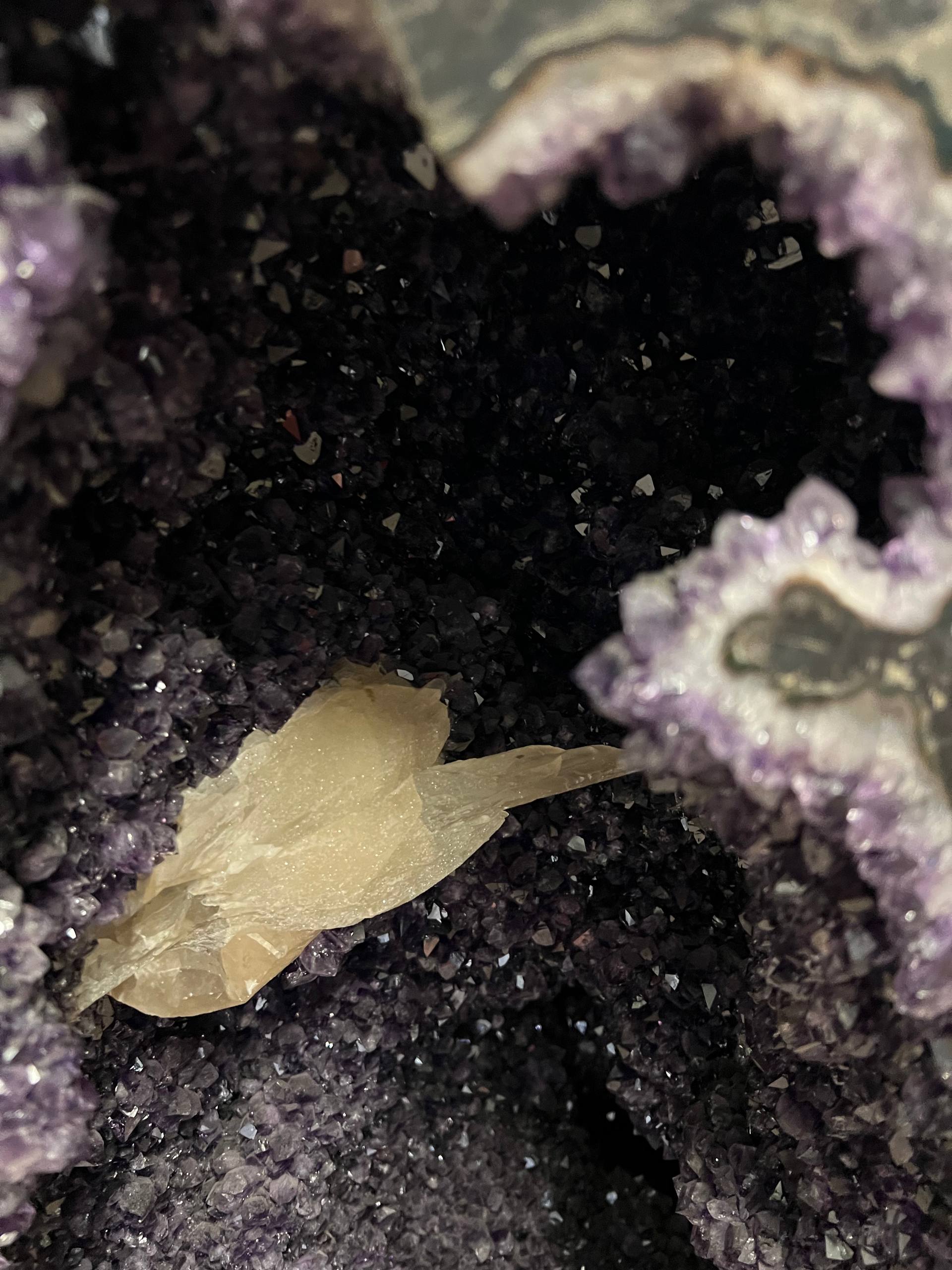 Amethyst tall geode beautiful purple color – view 18