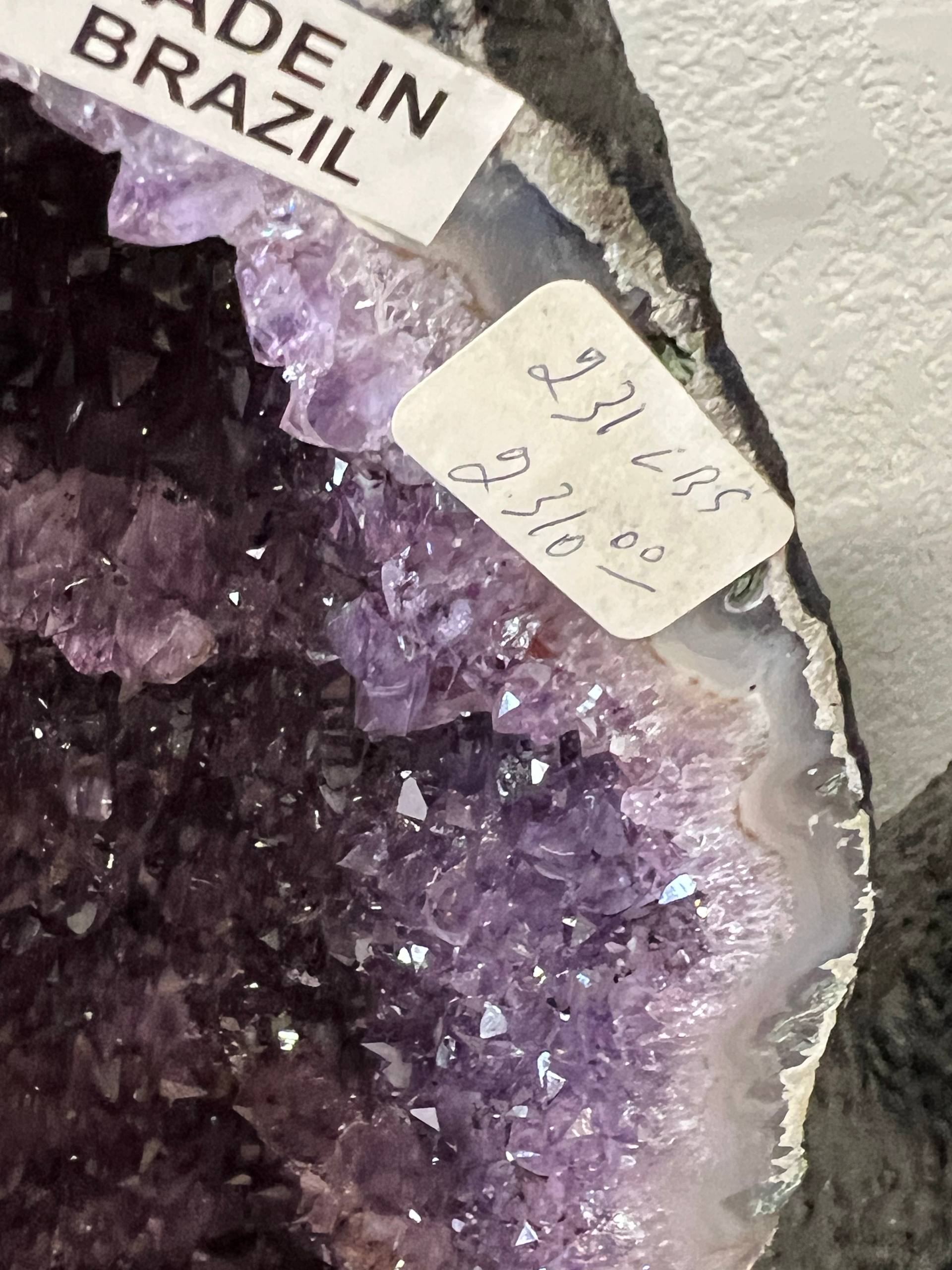 Twin amethyst tower geodes – view 9