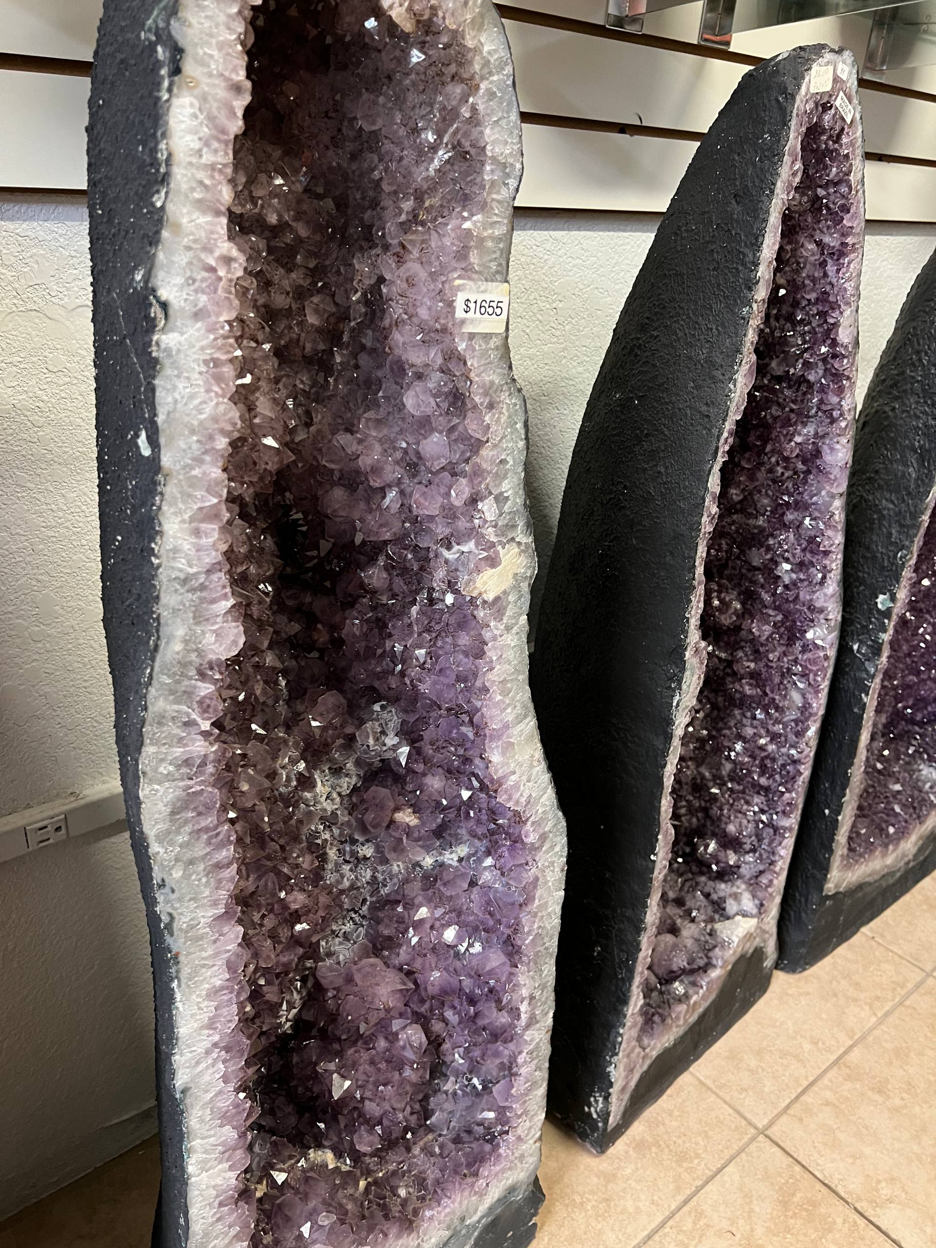 Tall amethyst geode – view 3