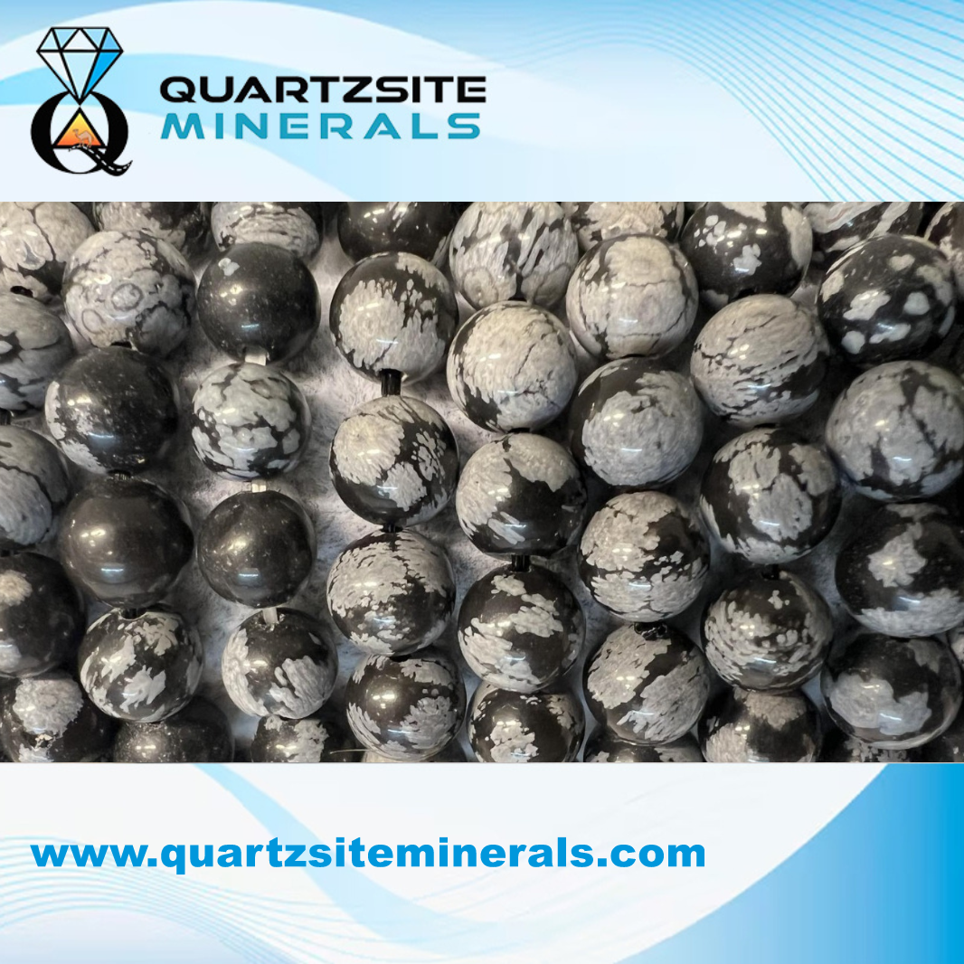 Snowflake Obsidian Bracelets