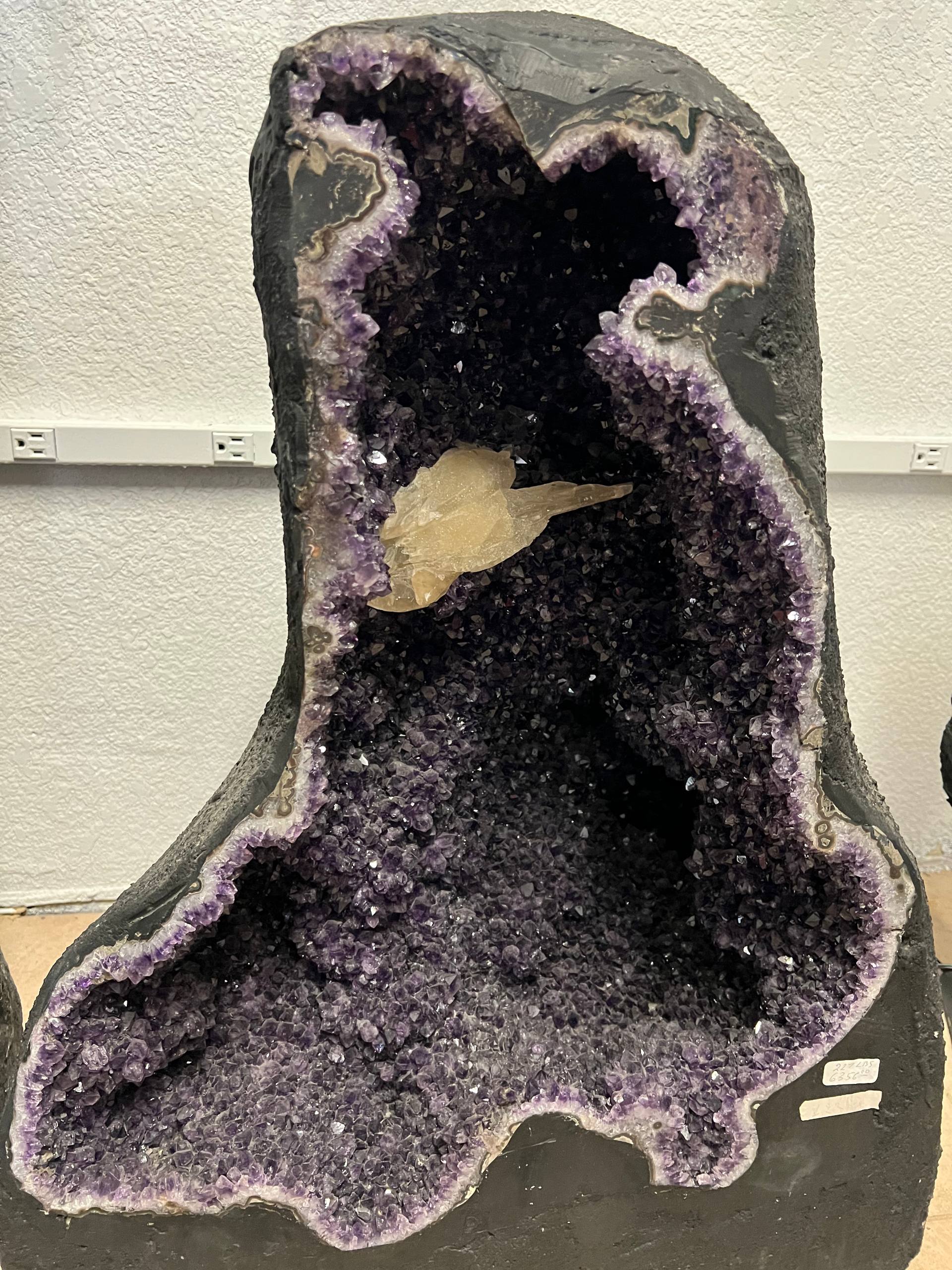 Amethyst tall geode beautiful purple color – view 12
