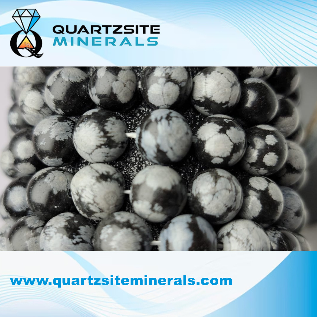 Snowflake Obsidian Large Bracelets
