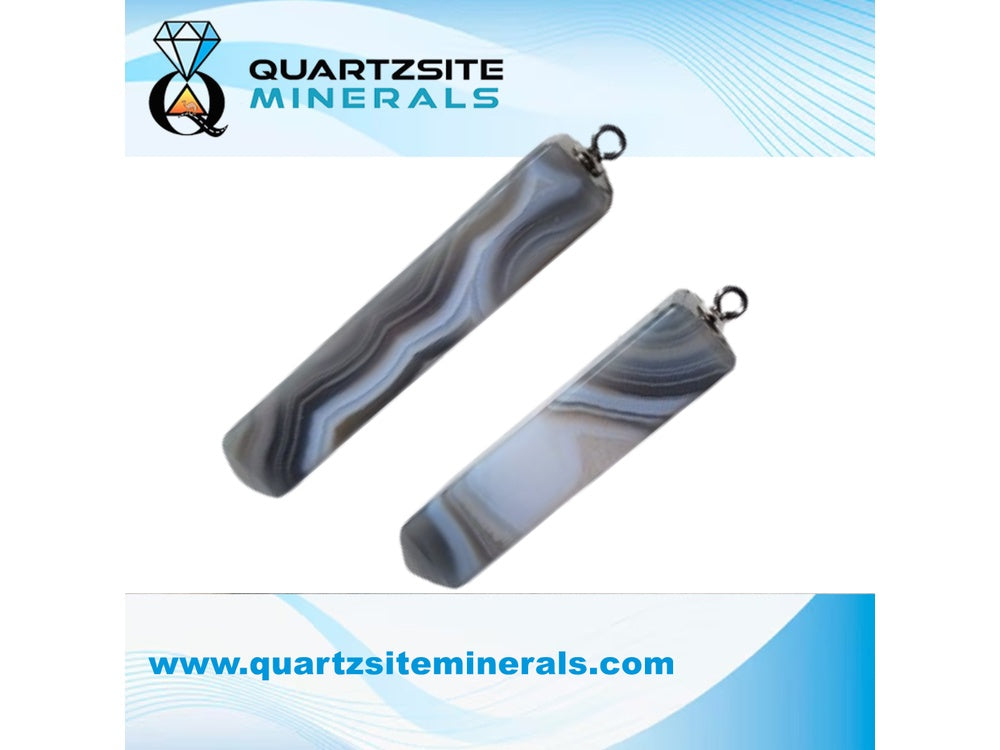 Agate Banded Pendants