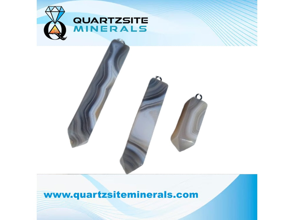 Agate Banded Pendants