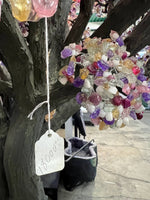 Amethyst tree sculpture – view 1