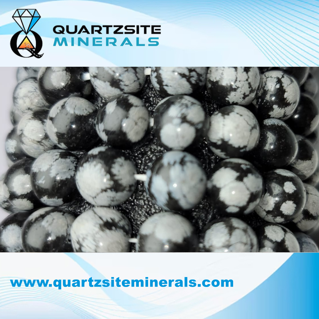 Snowflake Obsidian Large Bracelets