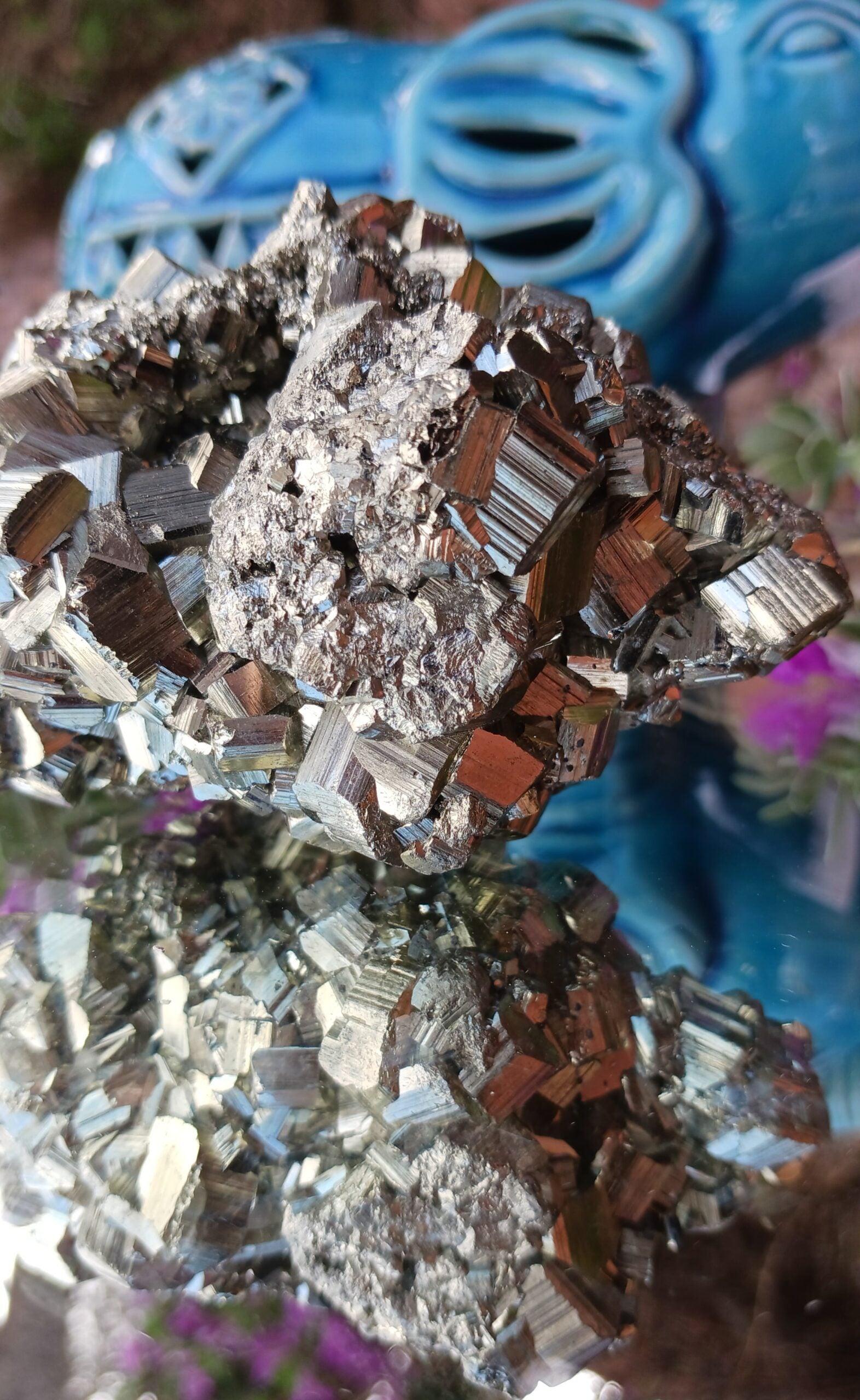 Pyrite Crystal Cluster