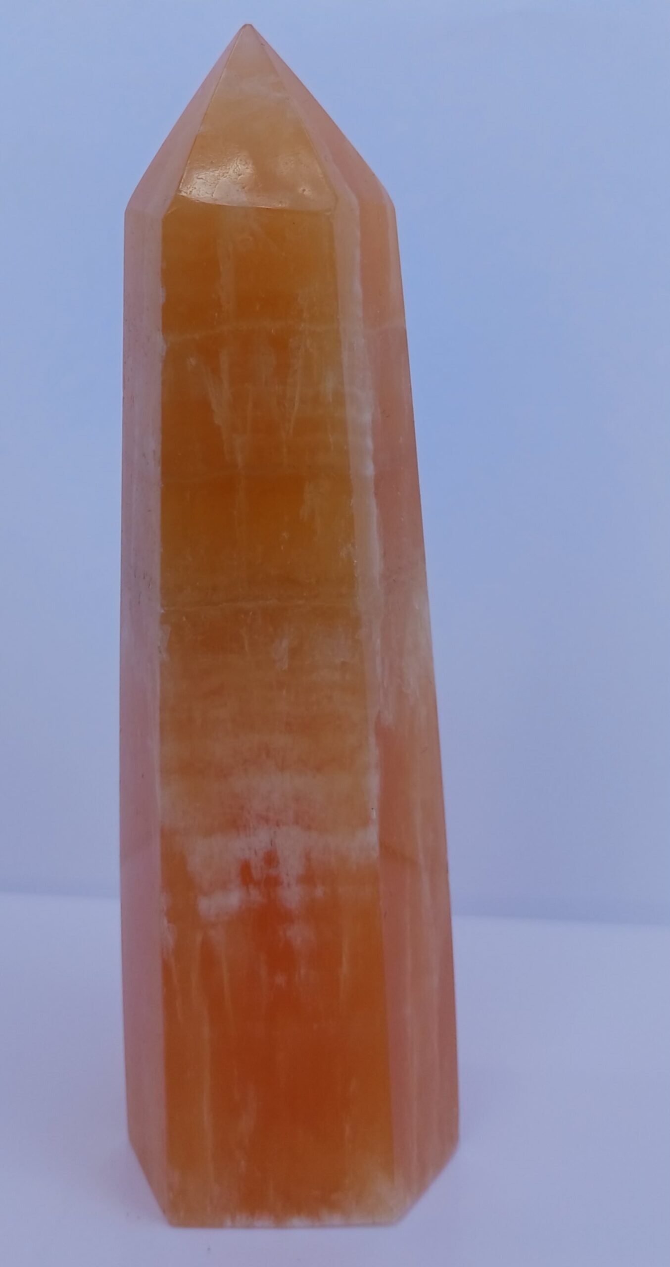 Orange Calcite Crystal Tower