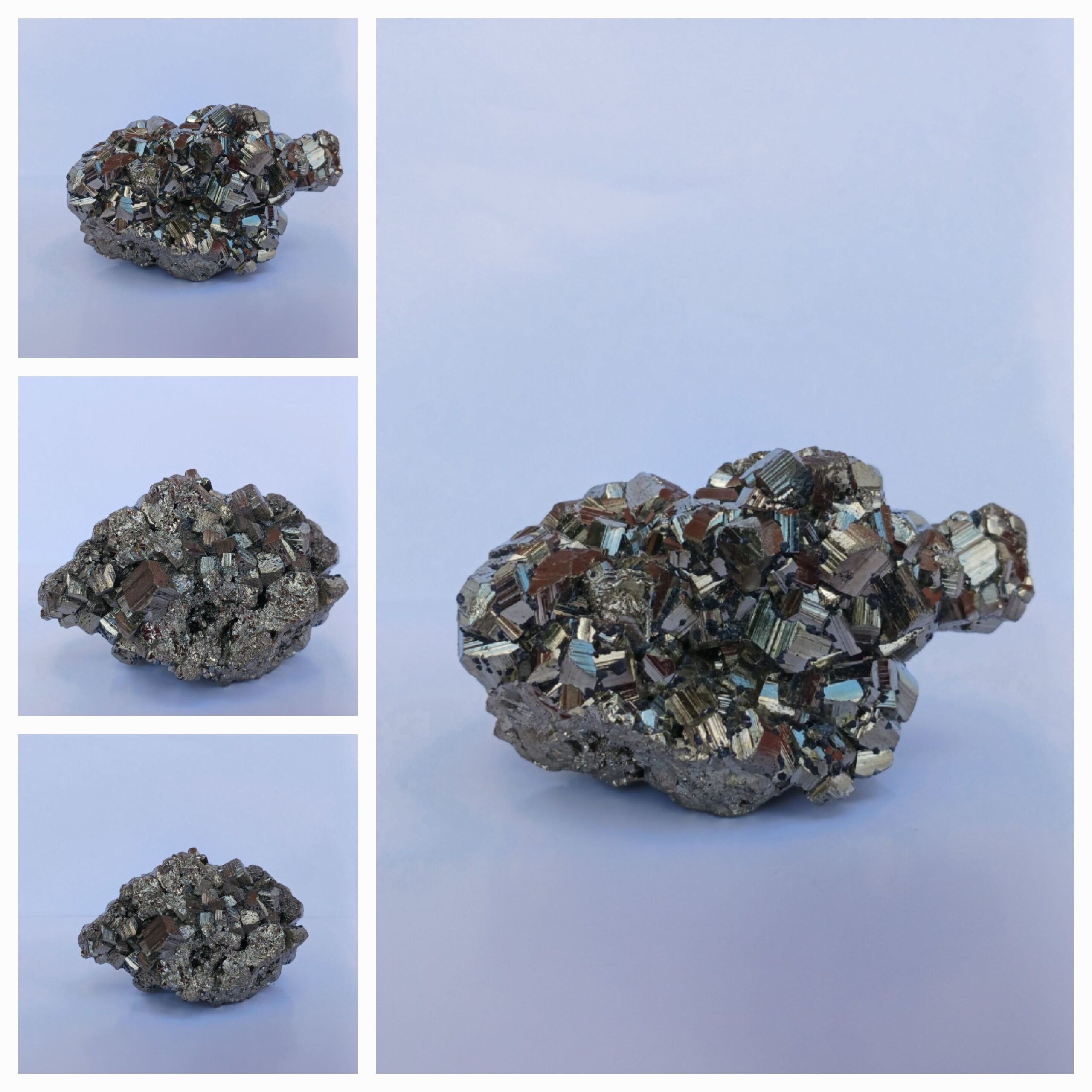 Pyrite Crystal Cluster