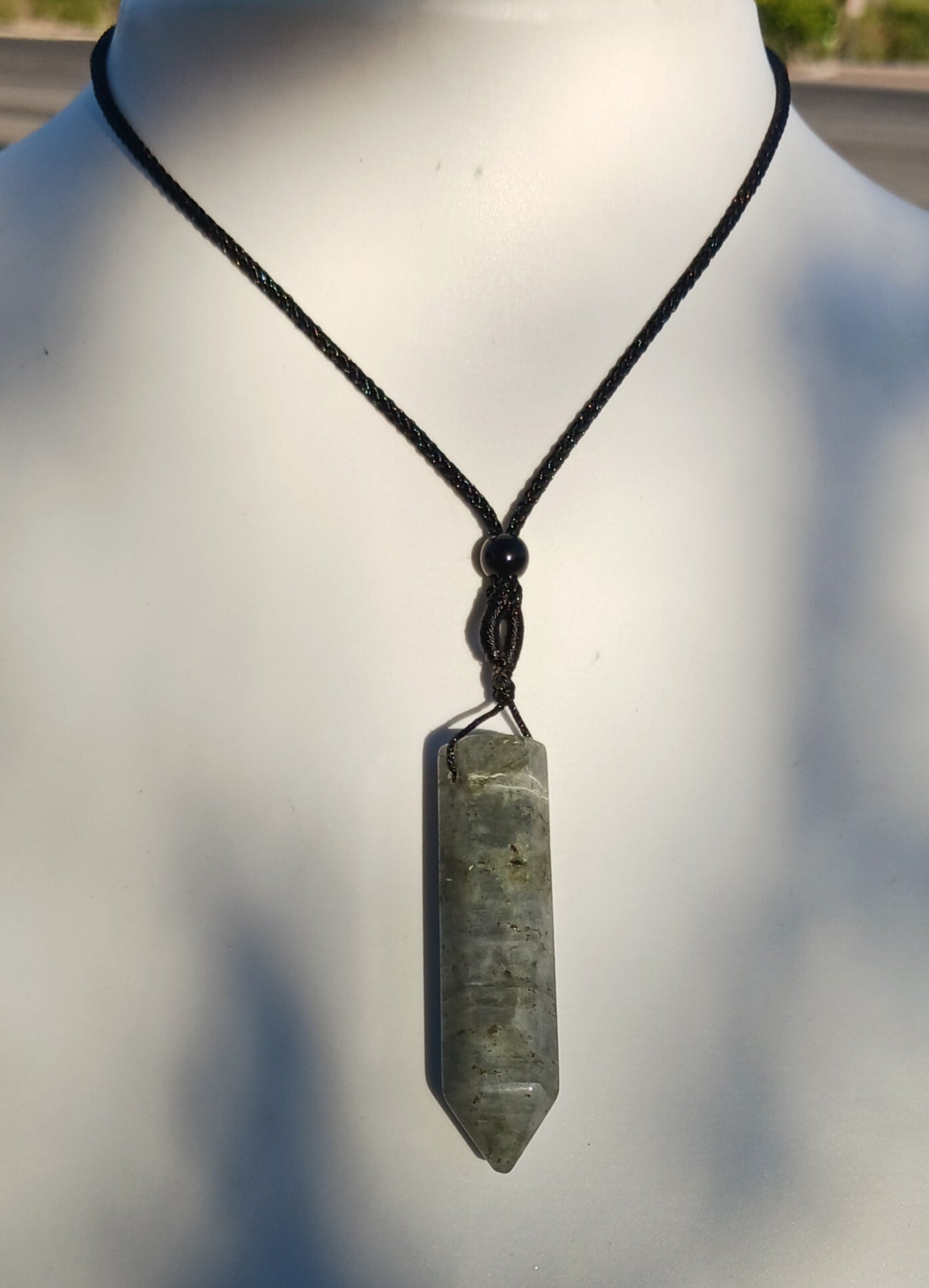 Labradorite Crystal Tower Pendant