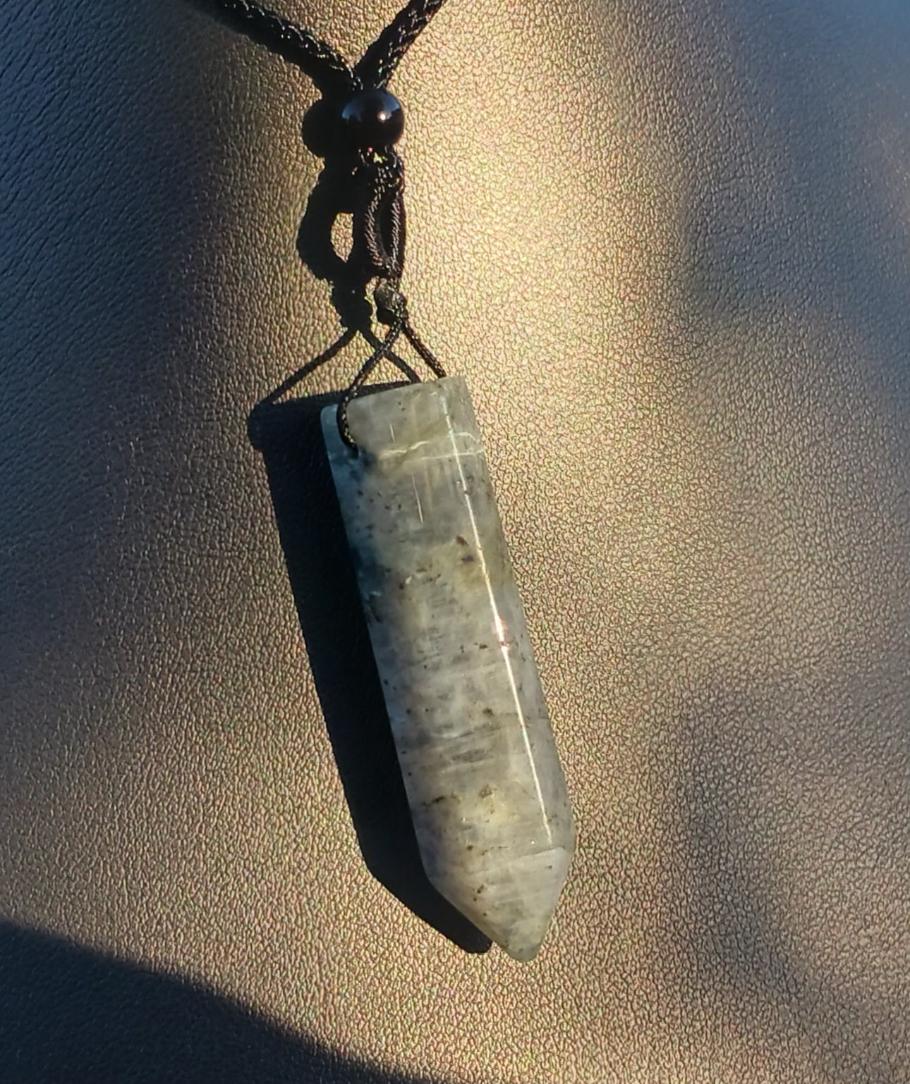 Labradorite Crystal Tower Pendant