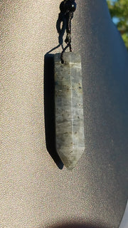 Labradorite Crystal Tower Pendant
