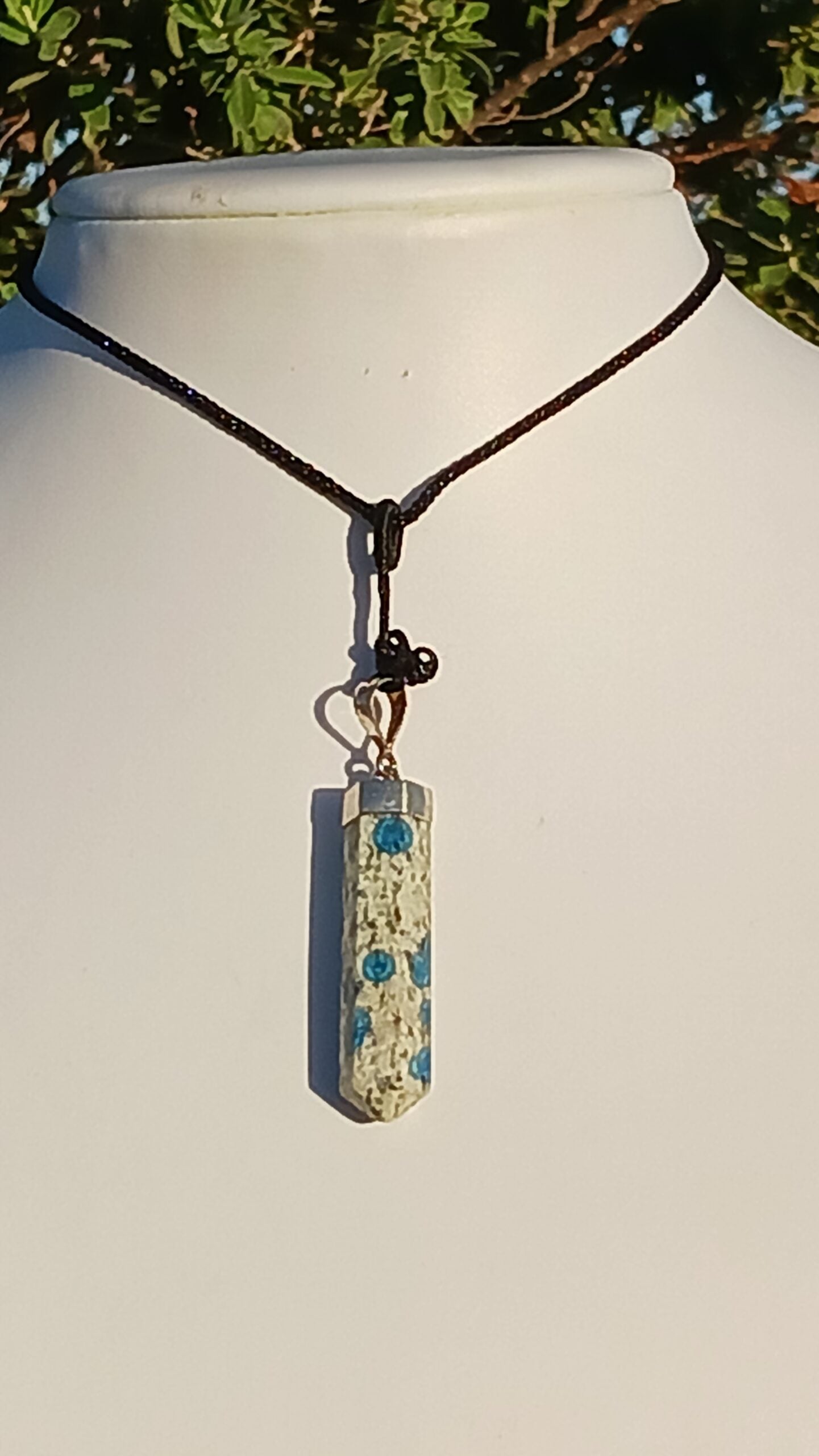 K2 Stone Crystal Tower Pendant