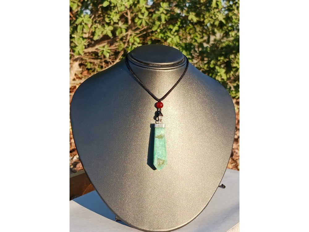Amazonite Crystal Tower Pendant