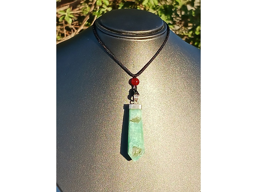 Amazonite Crystal Tower Pendant