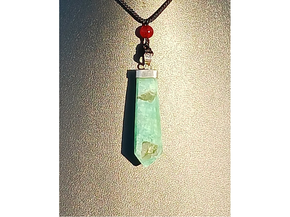 Amazonite Crystal Tower Pendant