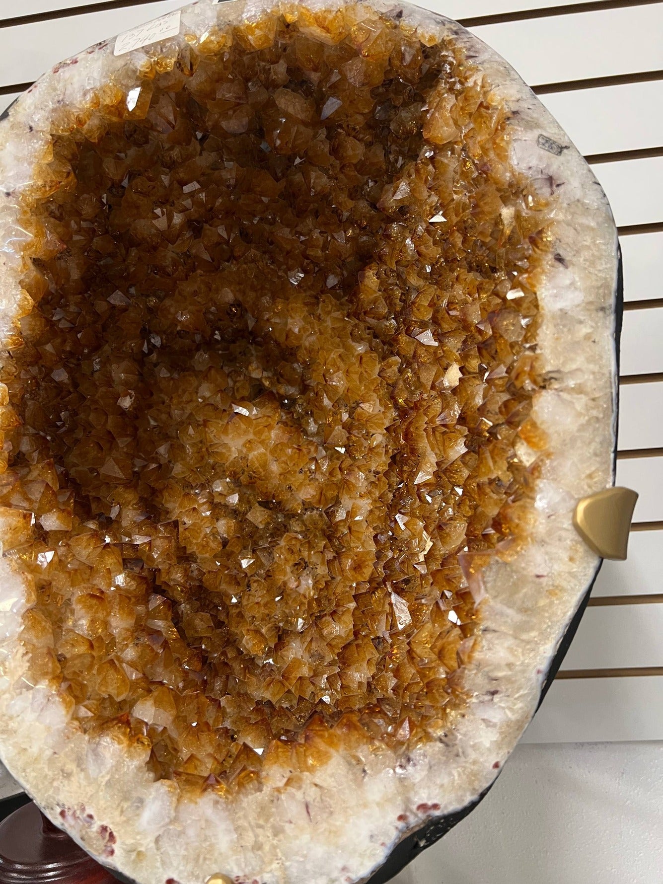 Citrine geode cluster large – view 5