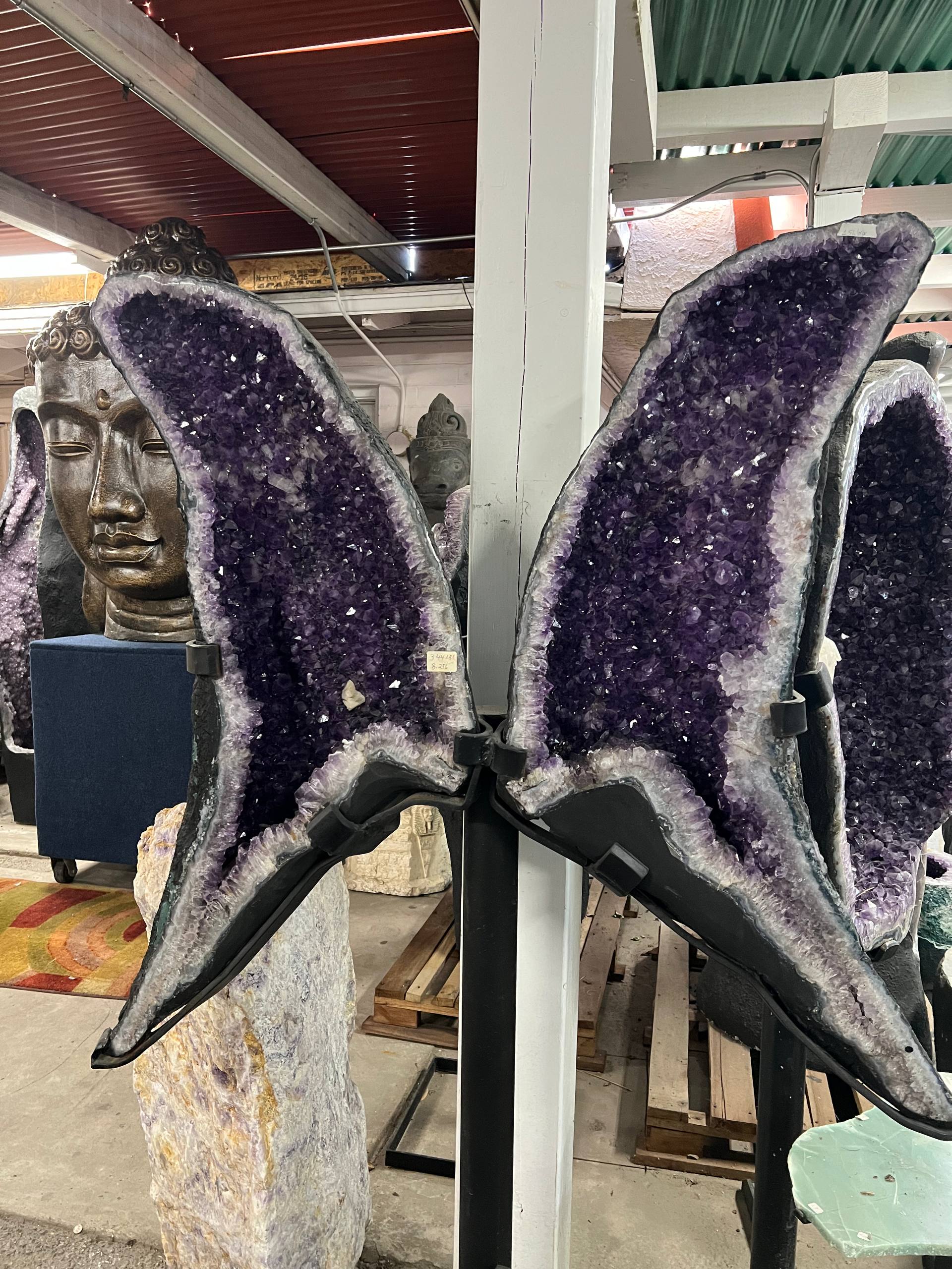 Amethyst wings on stand best quality – view 4