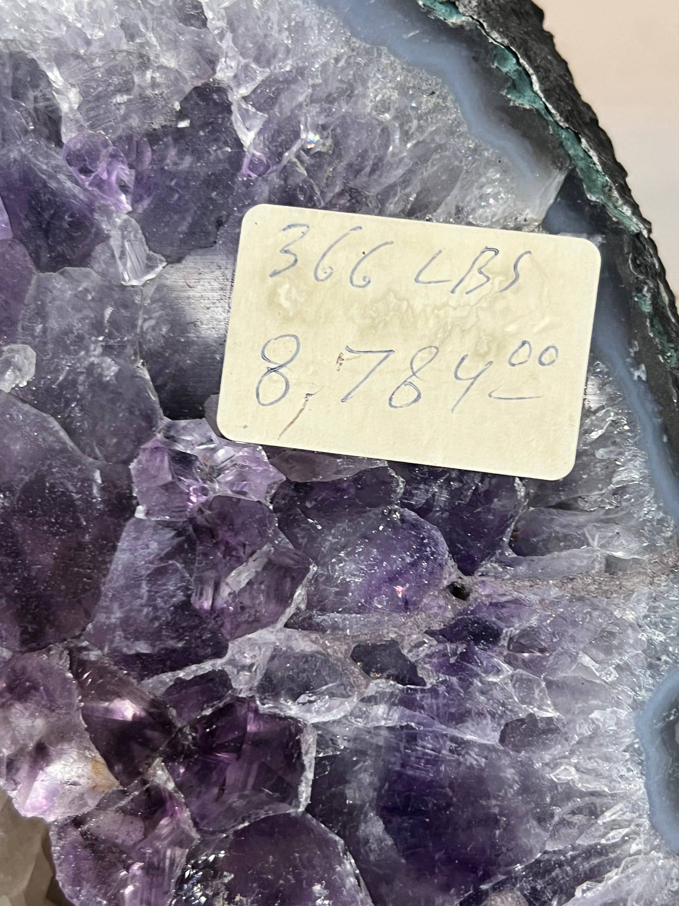 Amethyst wings high quality on stand – view 4