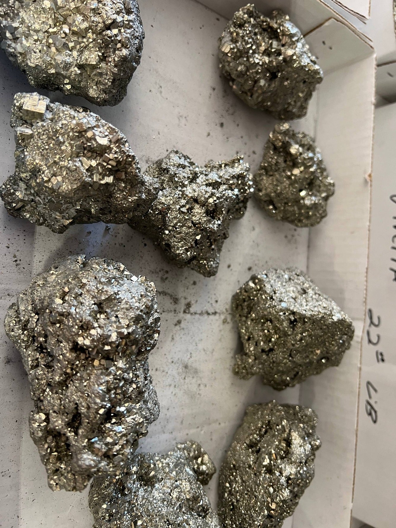 Raw Pyrite Chunks – mixed sizes