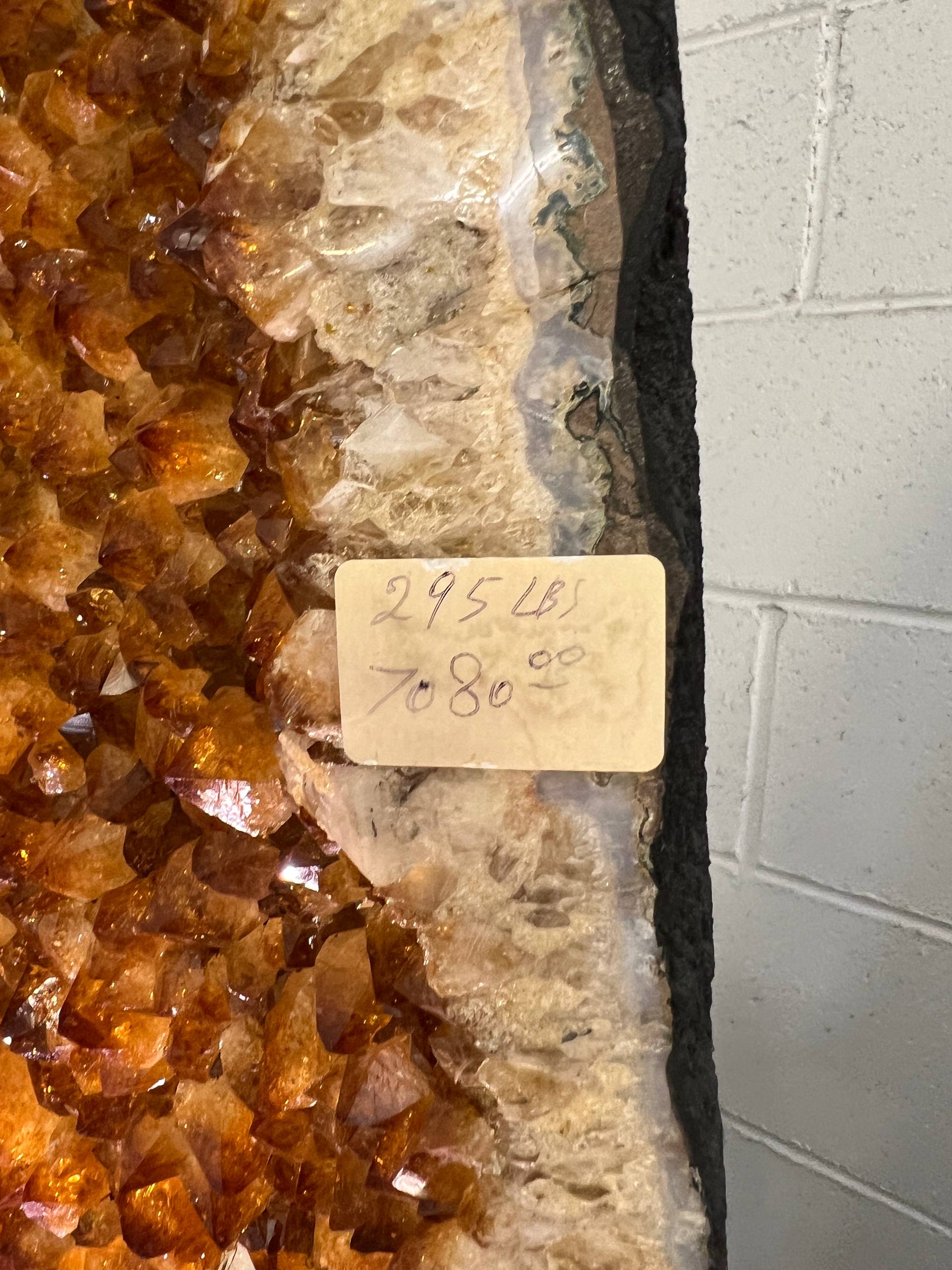 2 pairs citrine clusters on stand – view 9