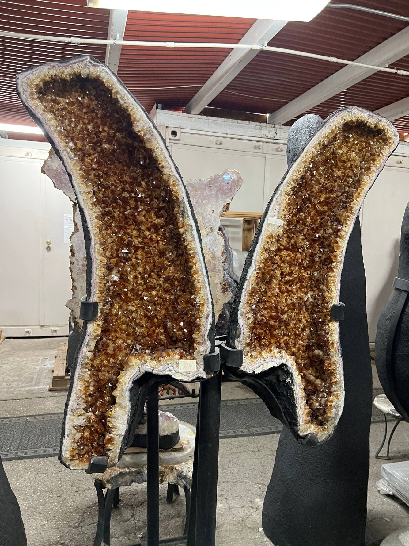 Citrine wings with stands – view 1