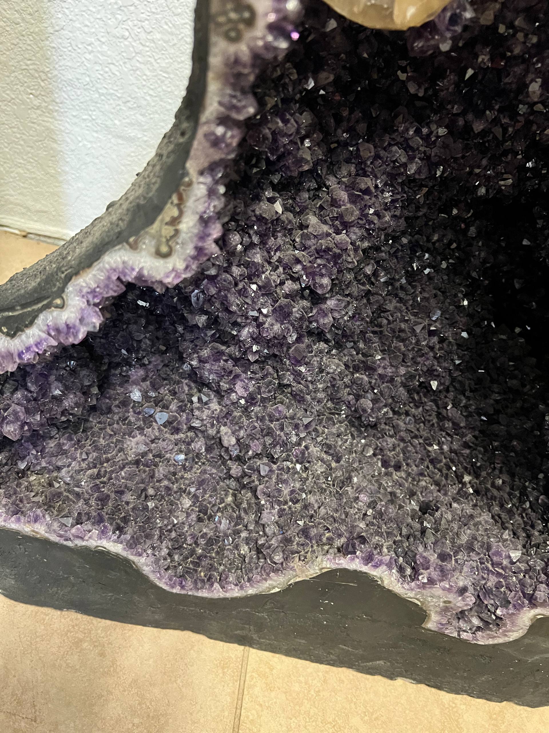 Amethyst tall geode beautiful purple color – view 17