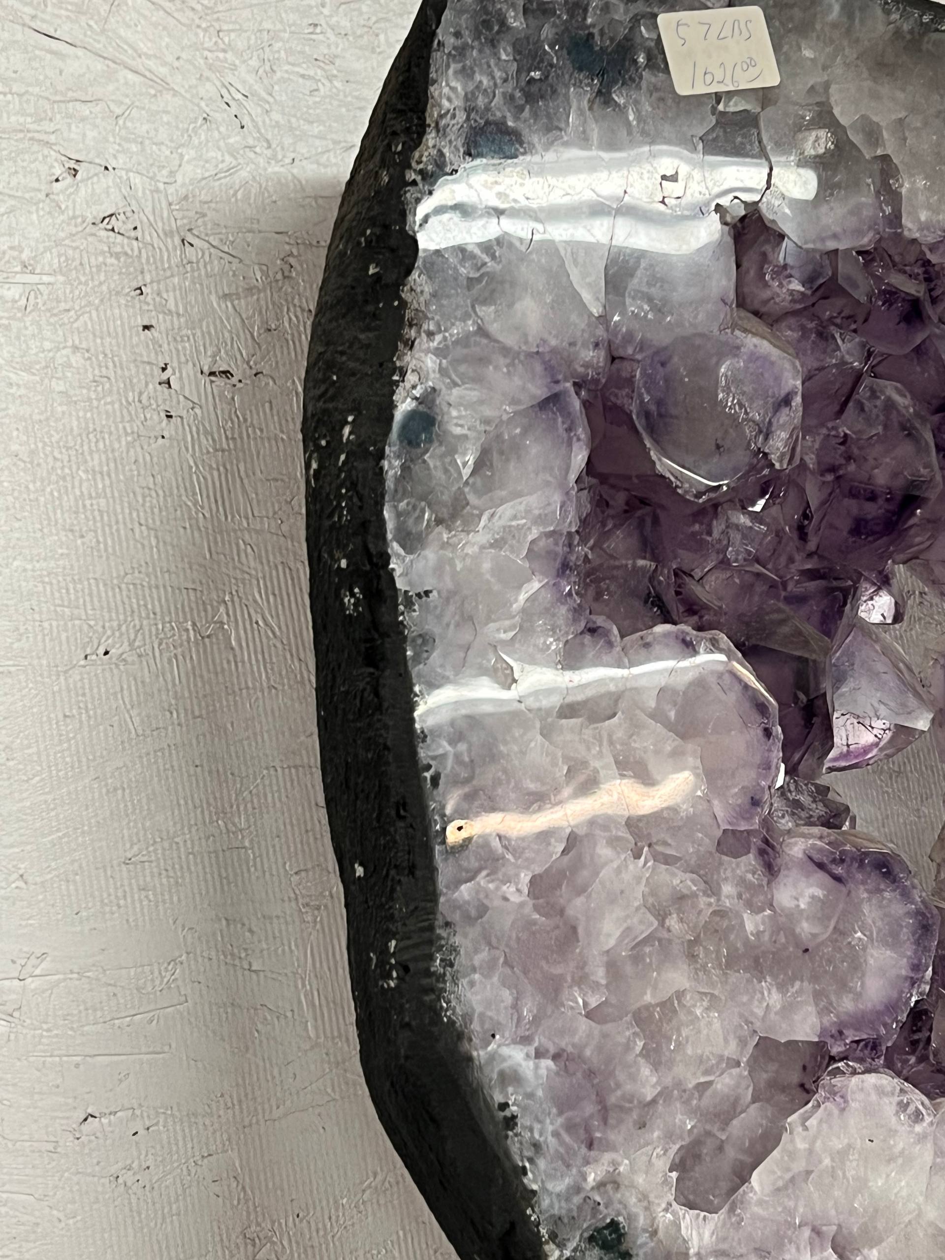 Amethyst geode slabs on stand – view 3