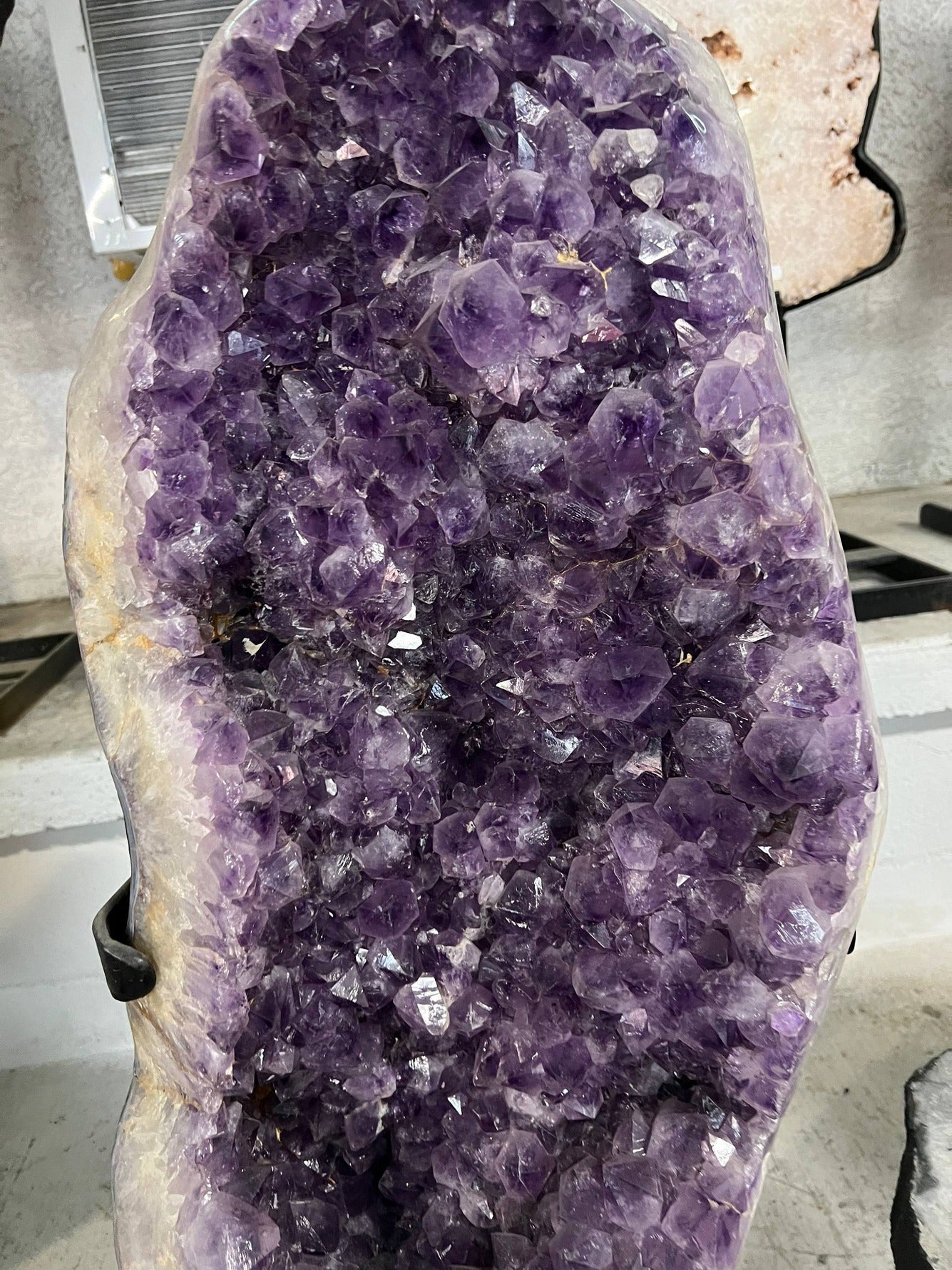 Large Amethyst Cluster – angle view