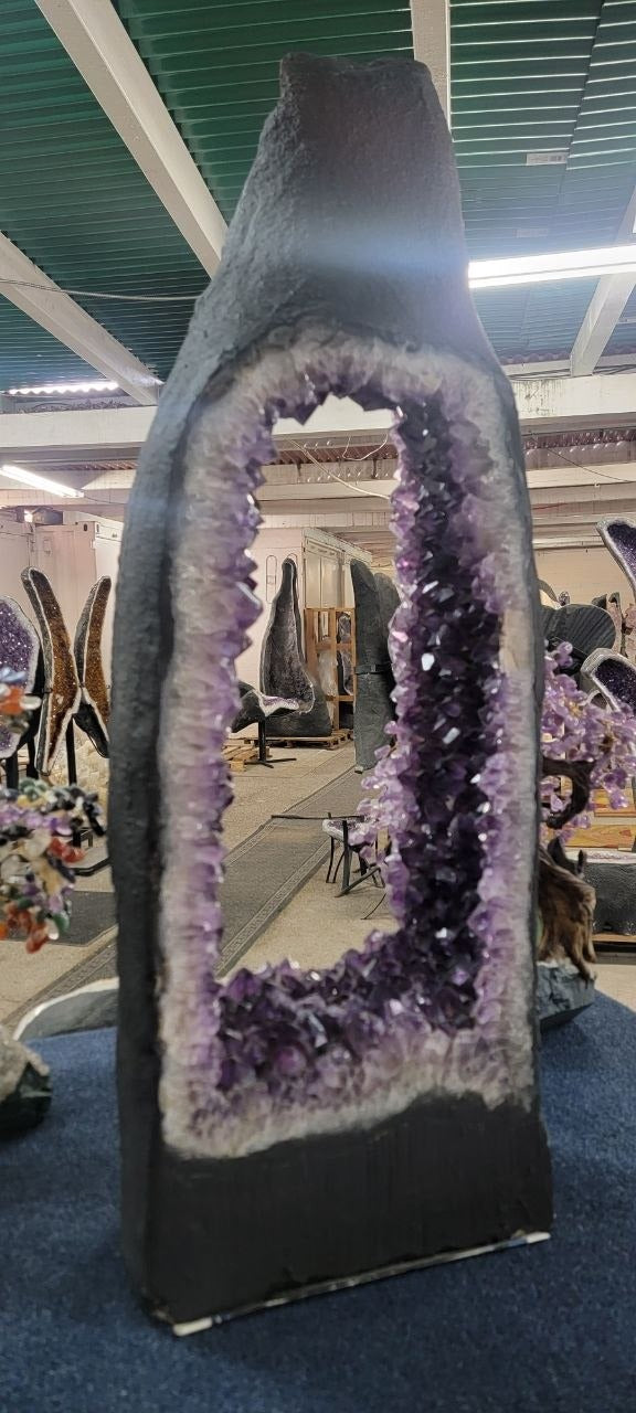 Amethyst cathedral geode tall arch – view 2