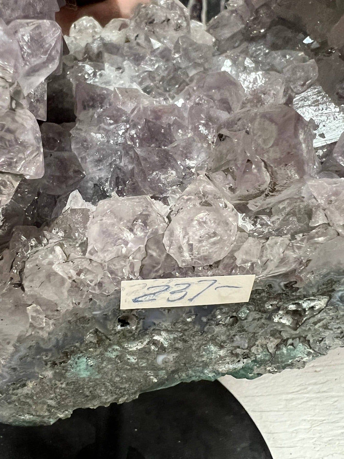 Amethyst Geode Mirror on Stand – view 5