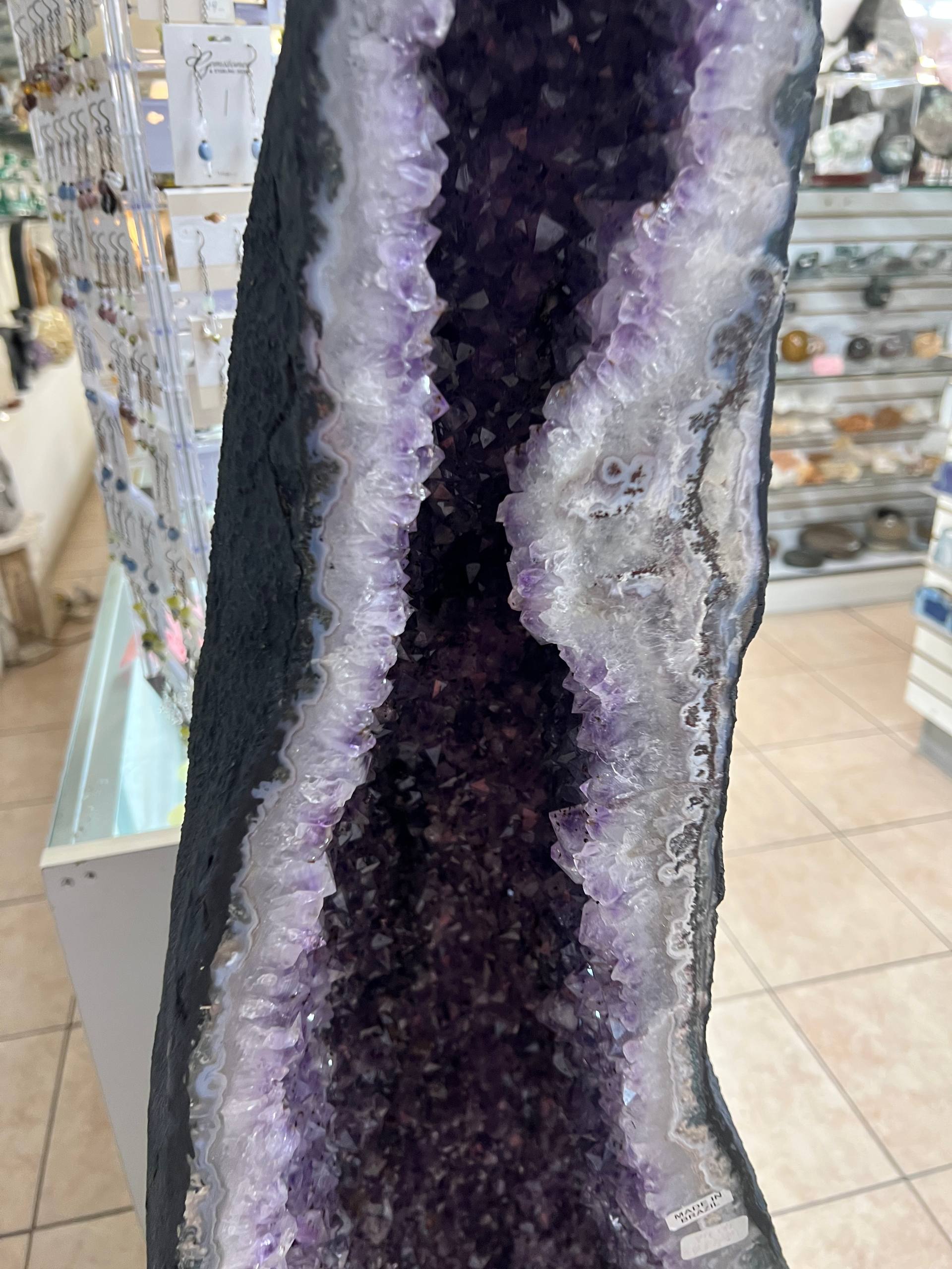 Amethyst geode towers – view 1