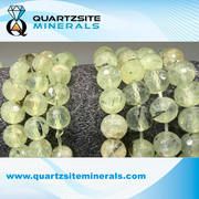 Prehnite vs green tourmaline quartz bracelets