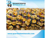 Citrine free form medium  beads bracelets