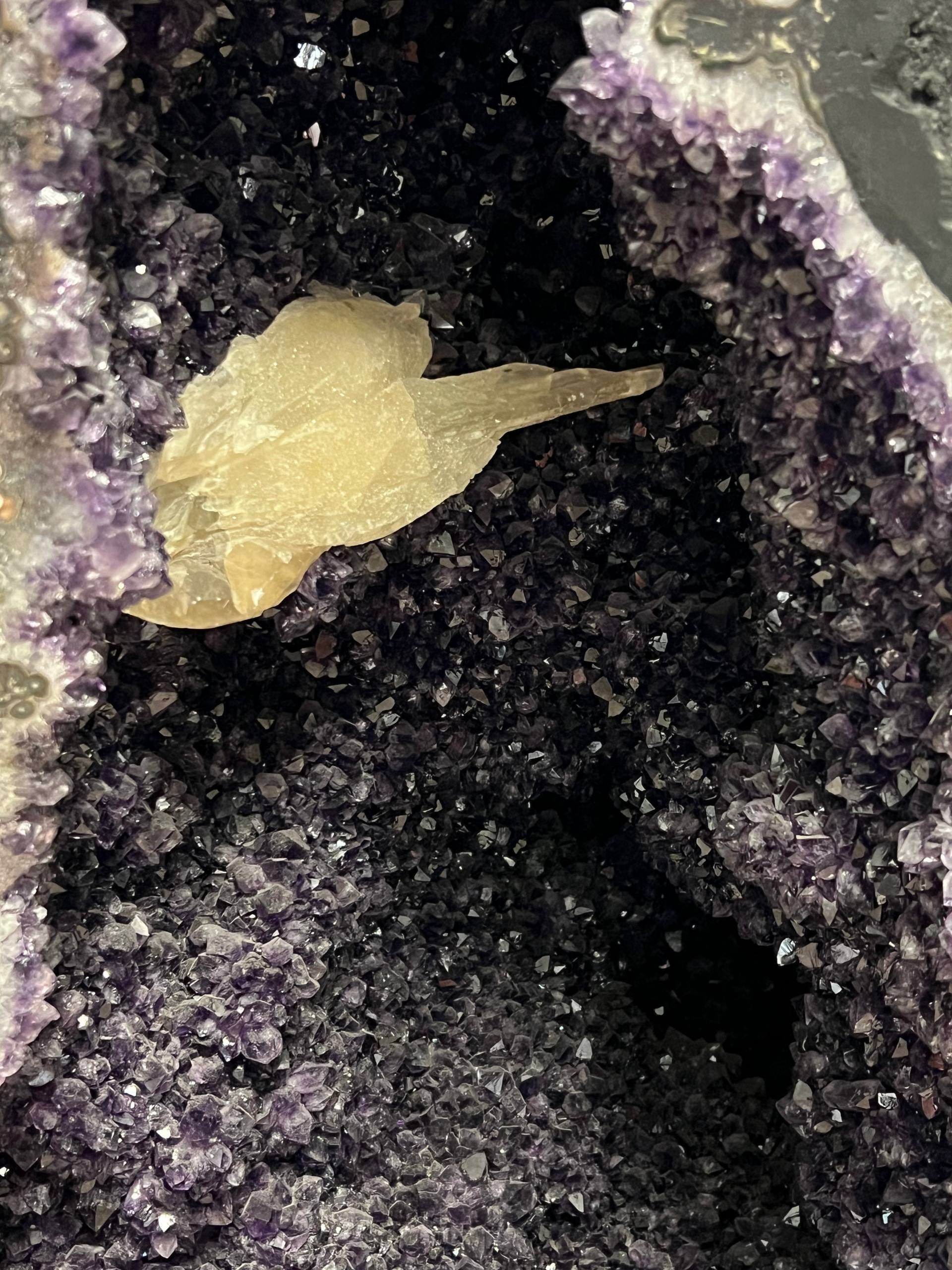 Amethyst tall geode beautiful purple color – view 11