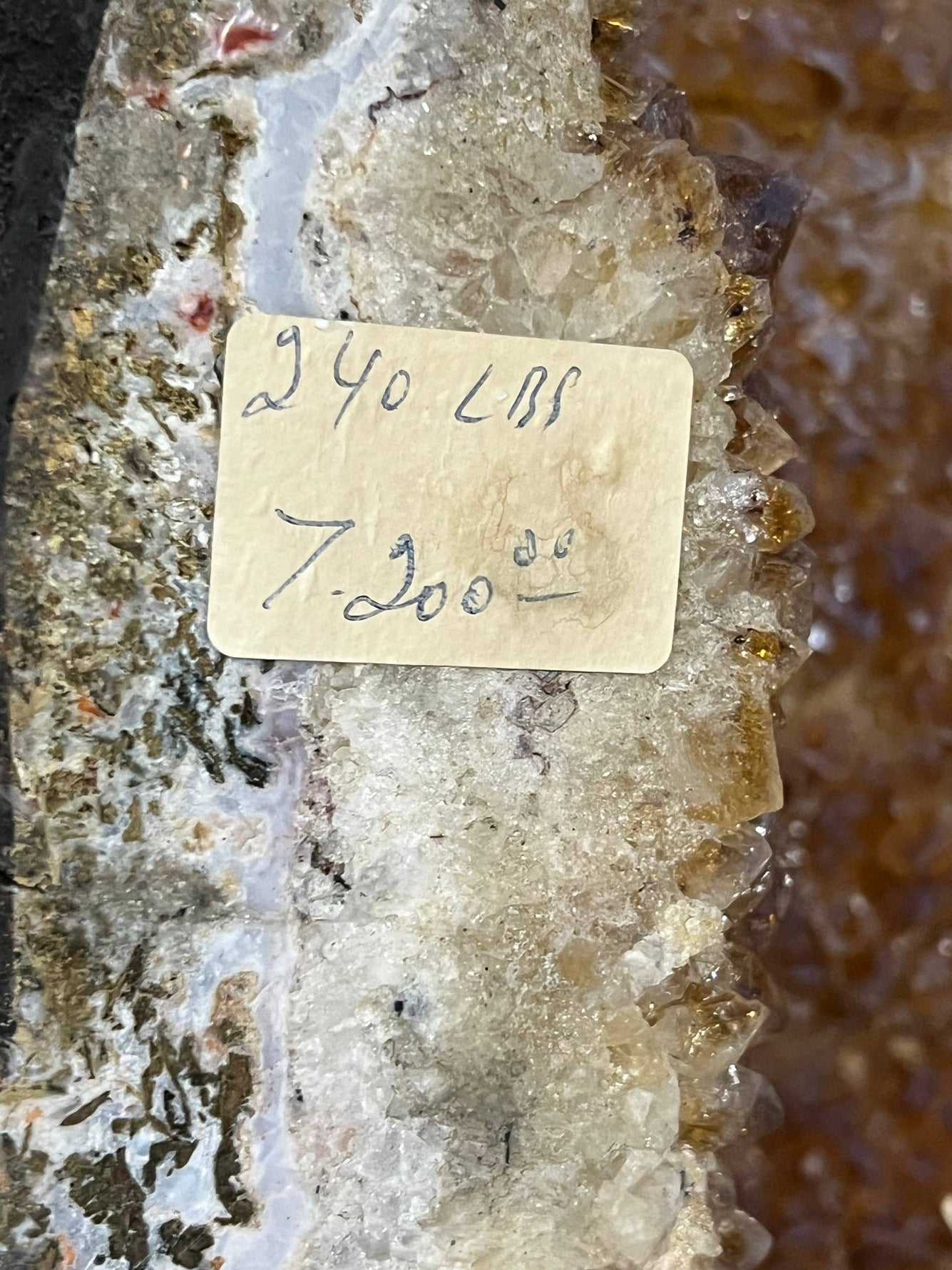Citrine wings on stand – view 2