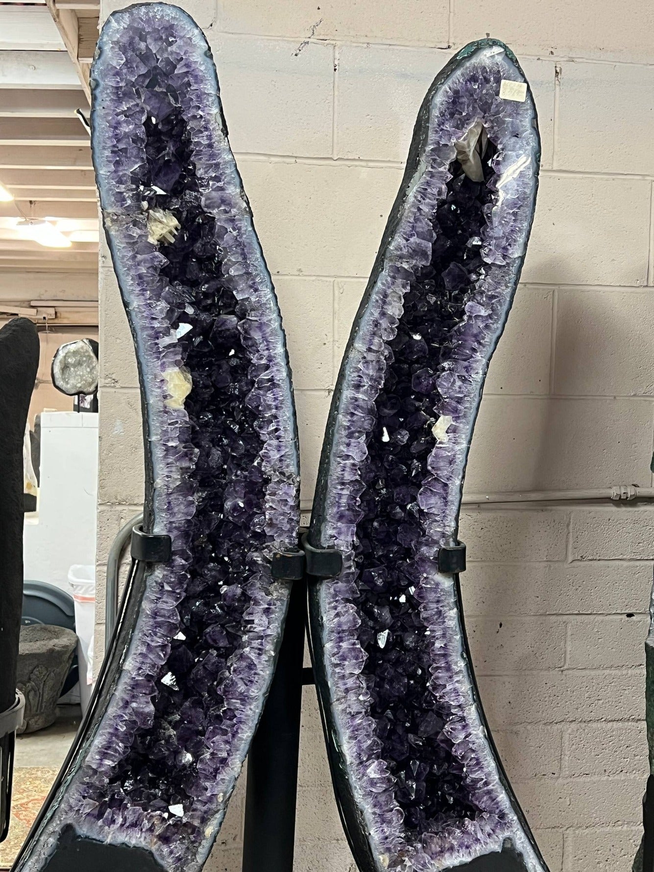 Amethyst wings high quality on stand – view 5