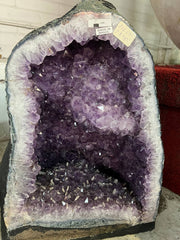 Amethyst Cathedral Geode – full body view