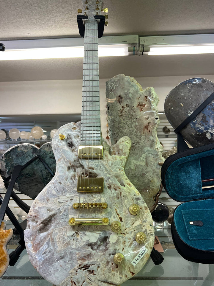 Pink Amethyst Guitar – view 1