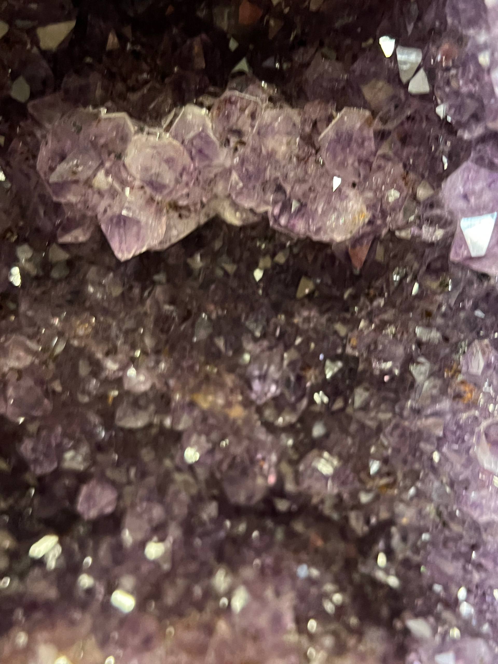 Twin amethyst tower geodes – view 6