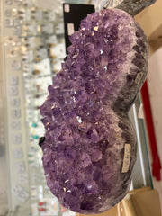 Amethyst hearts on stand – view 1