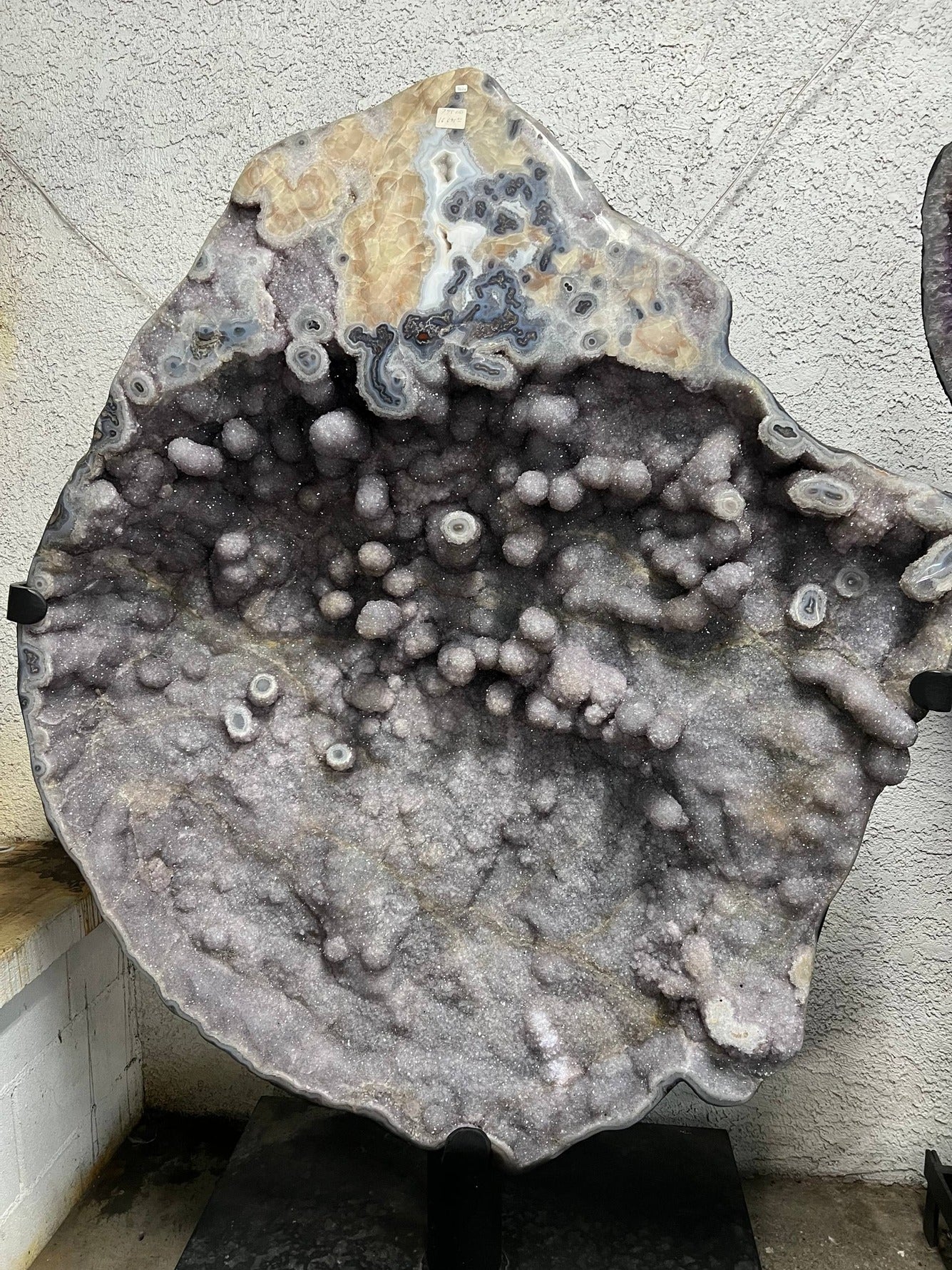 Large Amethyst Agate Slab – full shape