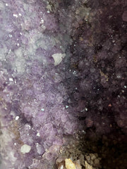 Beautiful dark color amethyst cluster on stand – view 1