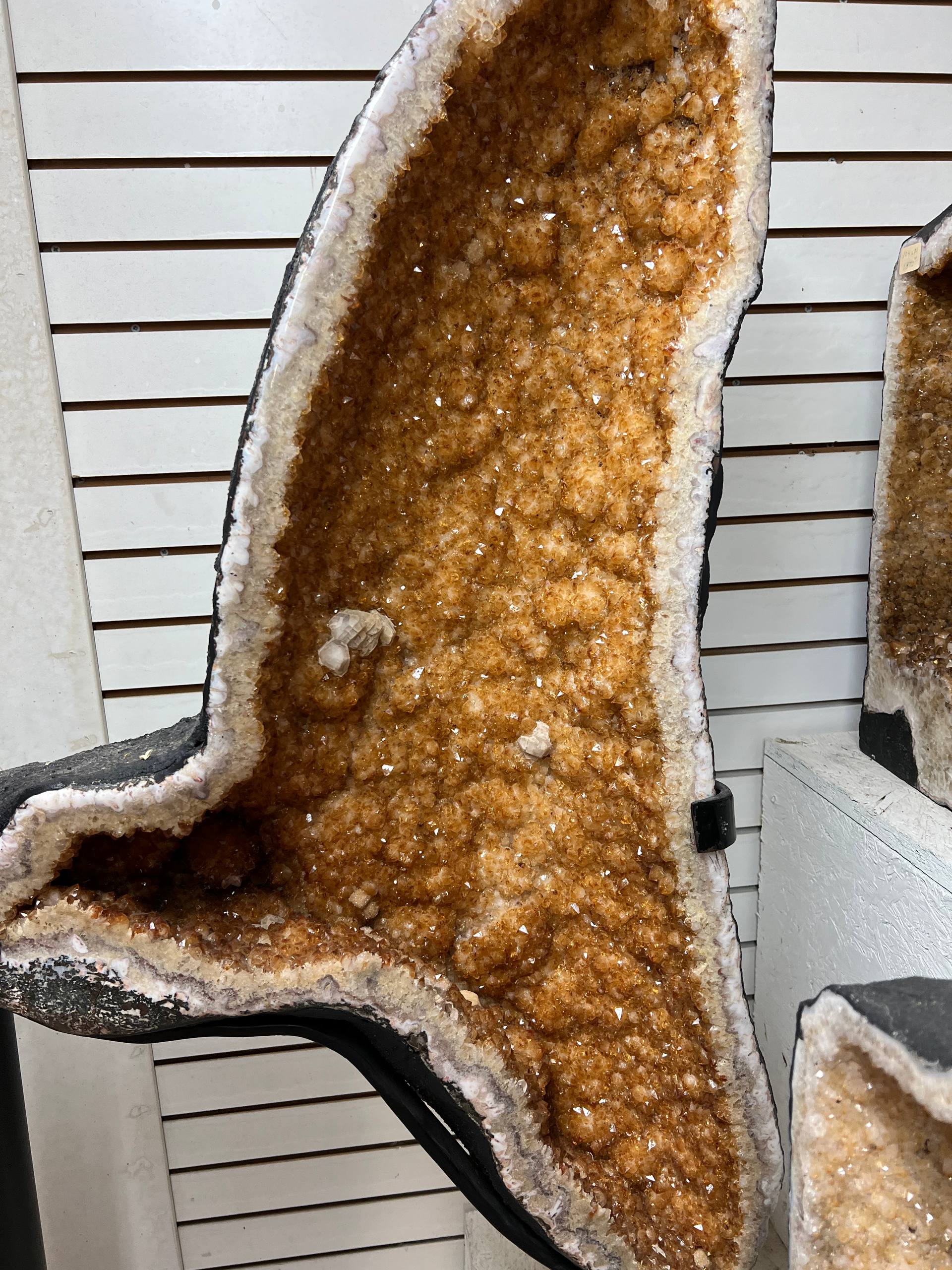 Citrine butterfly wings with stand – view 4
