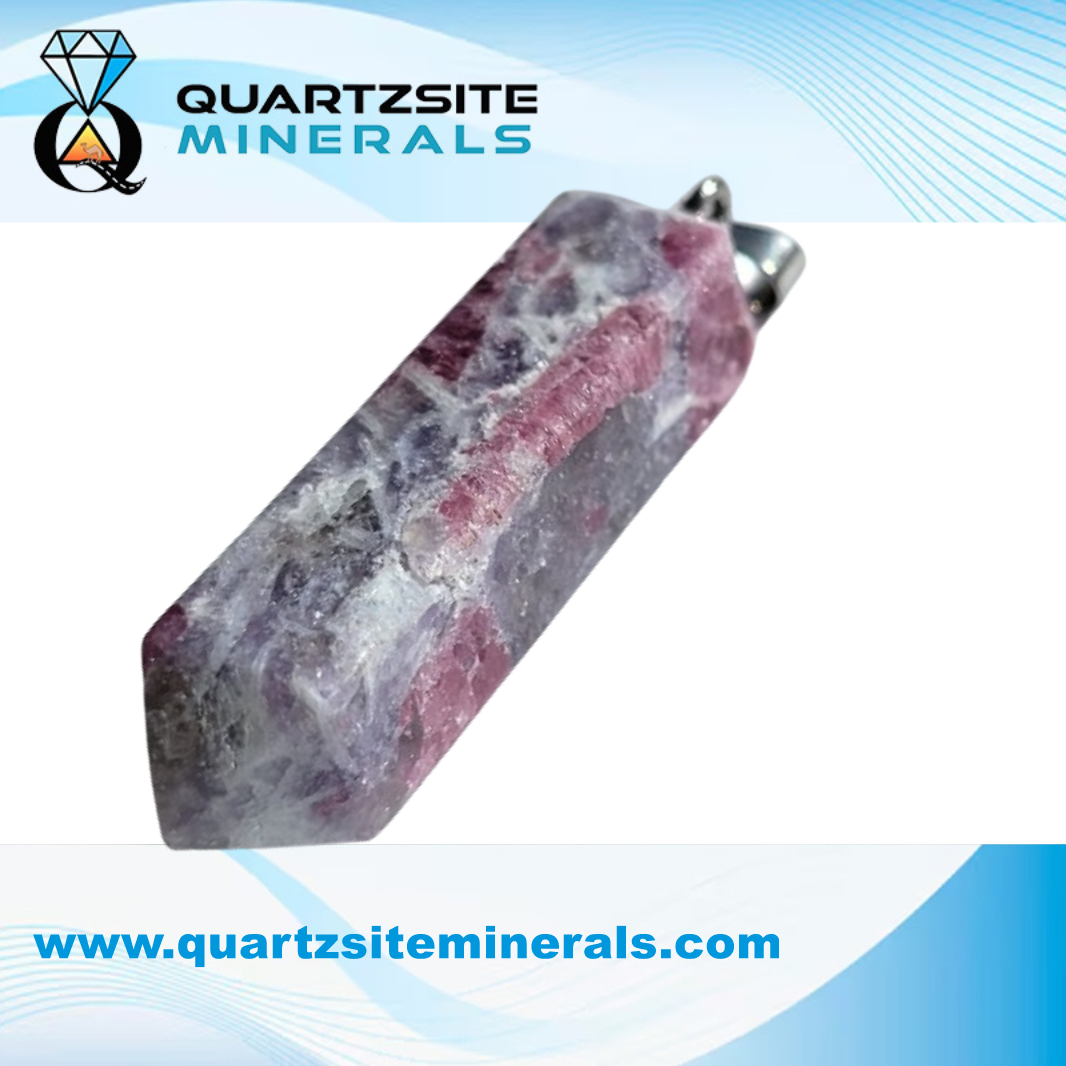 Lepidolite with pink Tourmaline