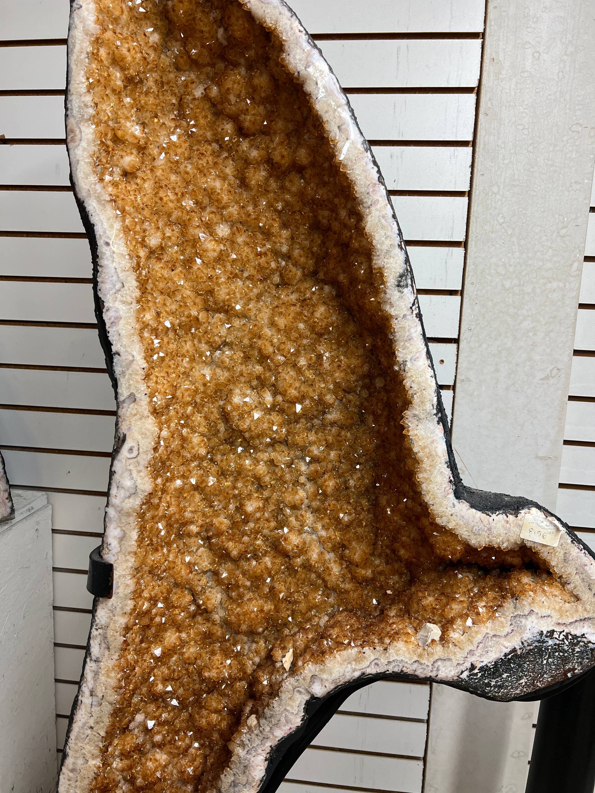 Citrine butterfly wings with stand – view 5