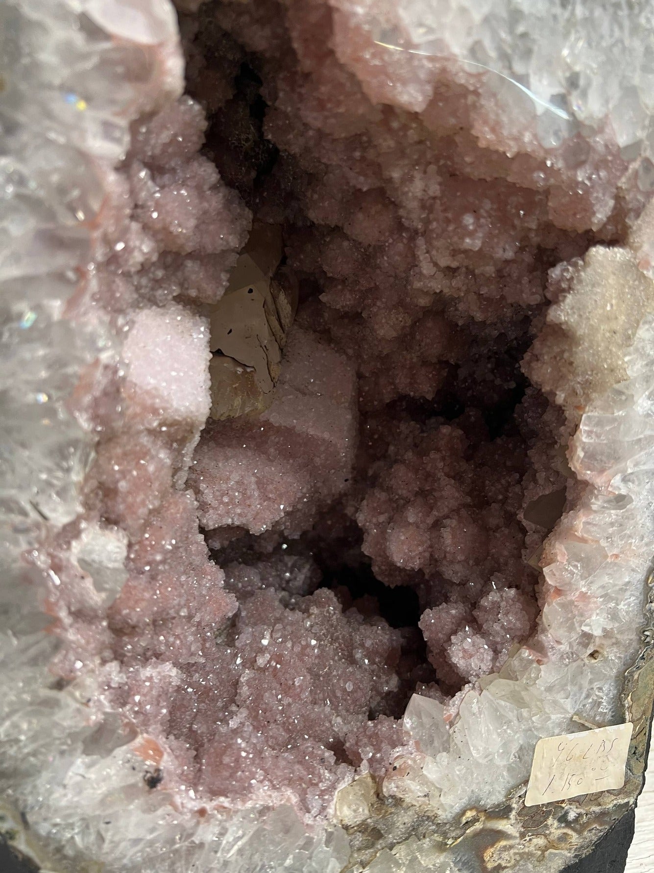 Pink amethyst geode – view 5