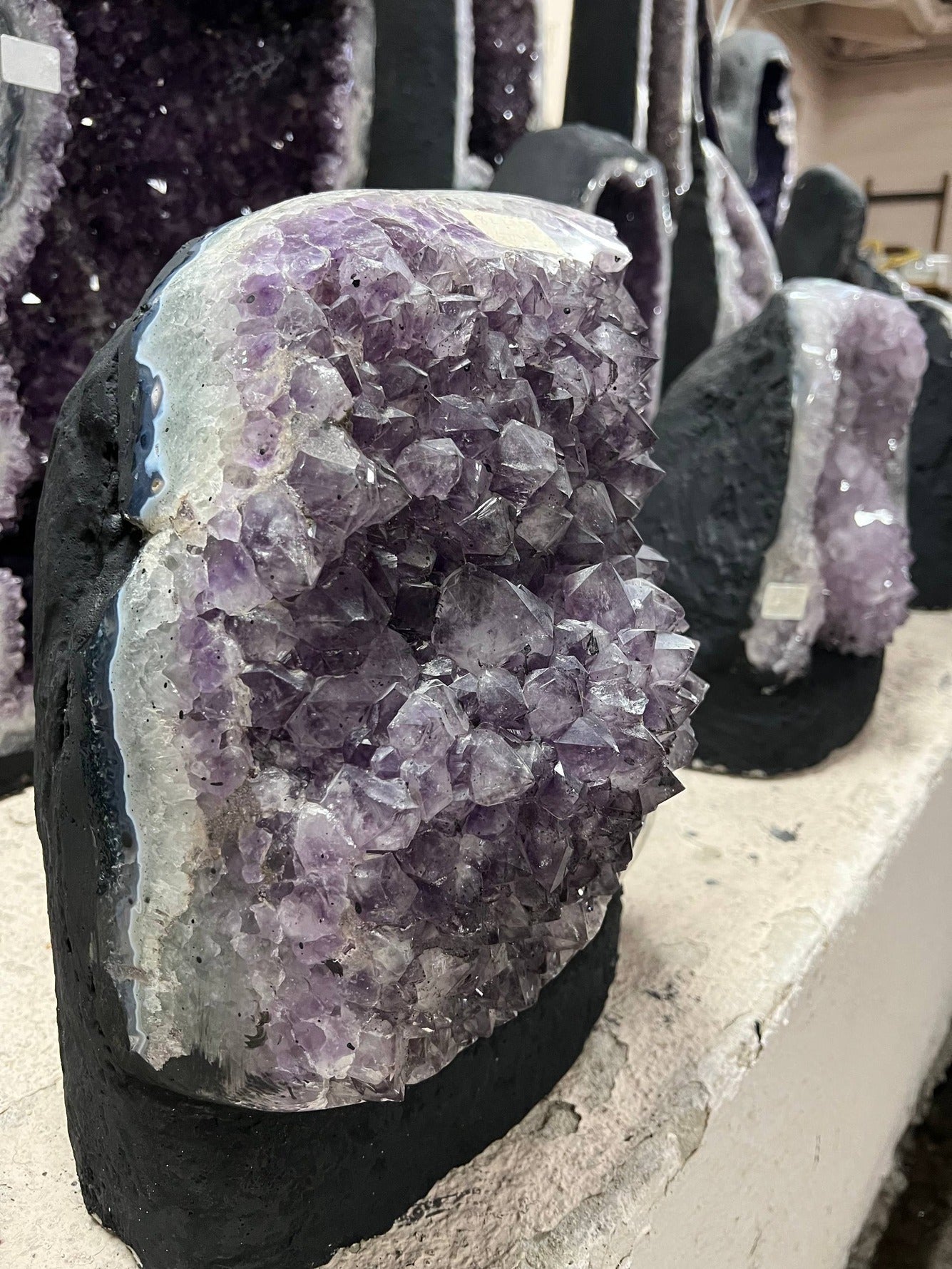 Amethyst clusters – view 2