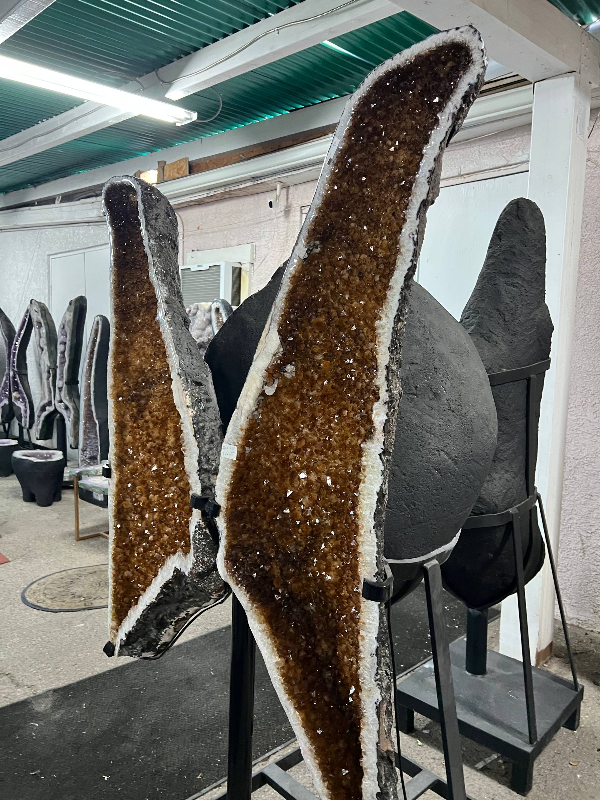 Beautiful citrine wings on stands – view 4