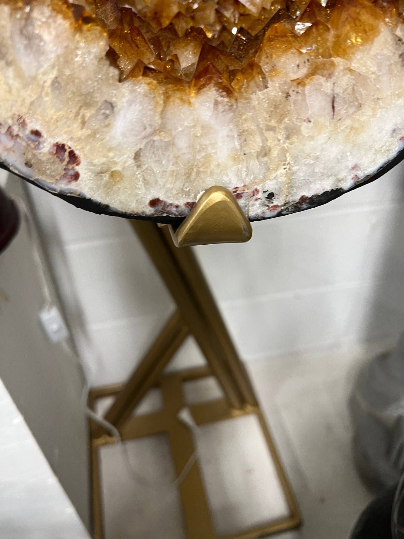 Citrine geode cluster large – view 4